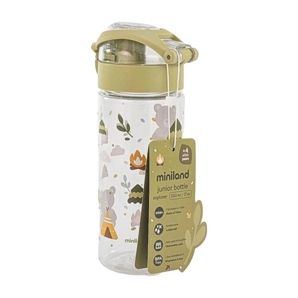 Miniland Bouteille Résistante avec Bouchon 4M+ - Vert