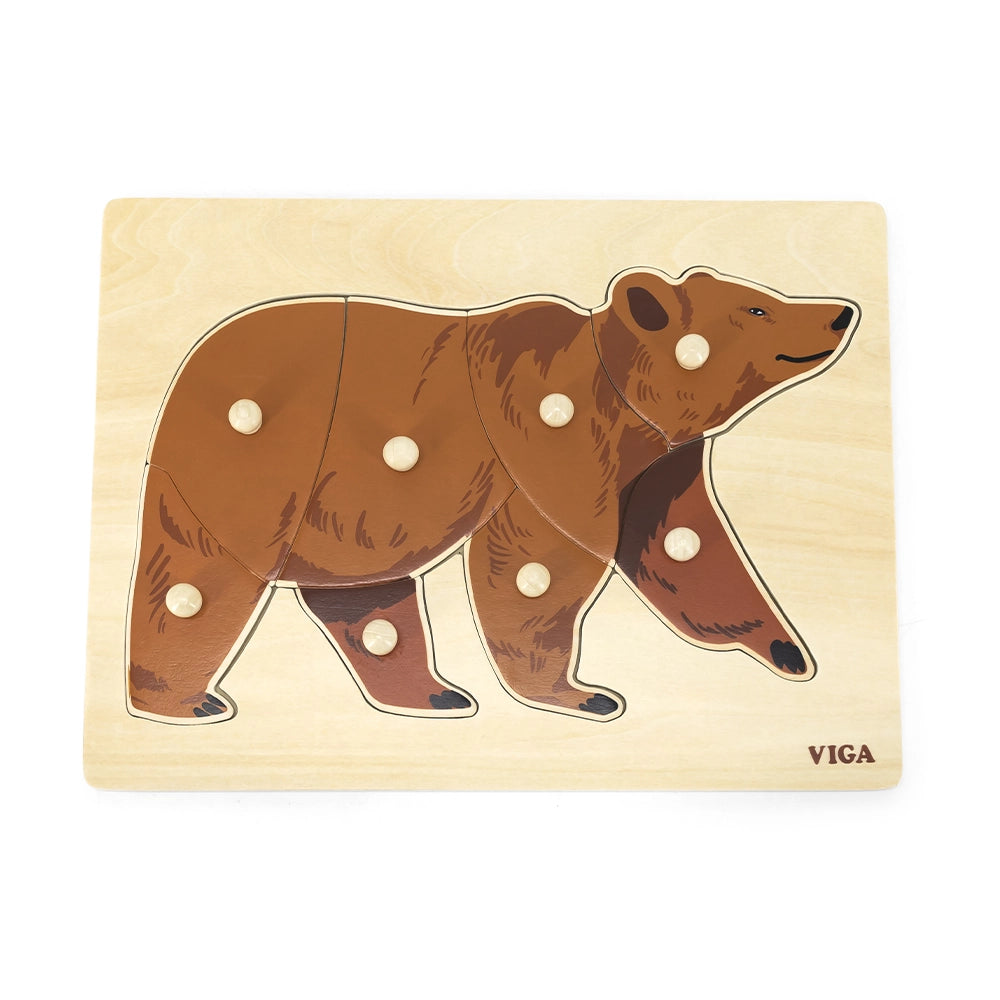 Viga Toys Puzzle Montessori 18M+ - Ours