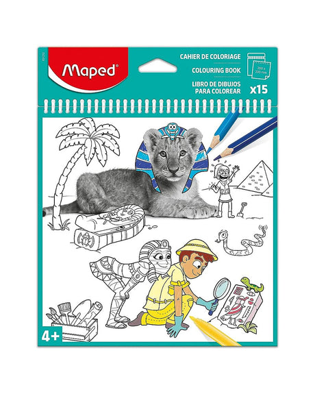 Maped Livret de Coloriage Assortie x15 - Vert