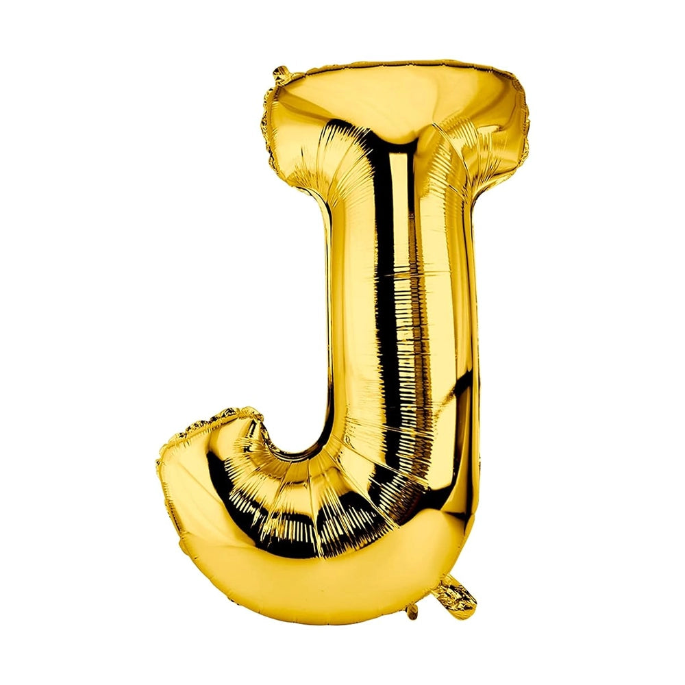 Ballon en Forme de Lettre J - Dorée