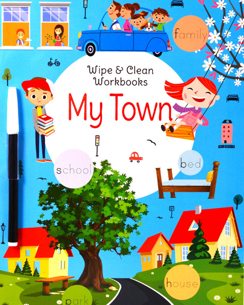 Wipe & Clean Workbooks - My Town