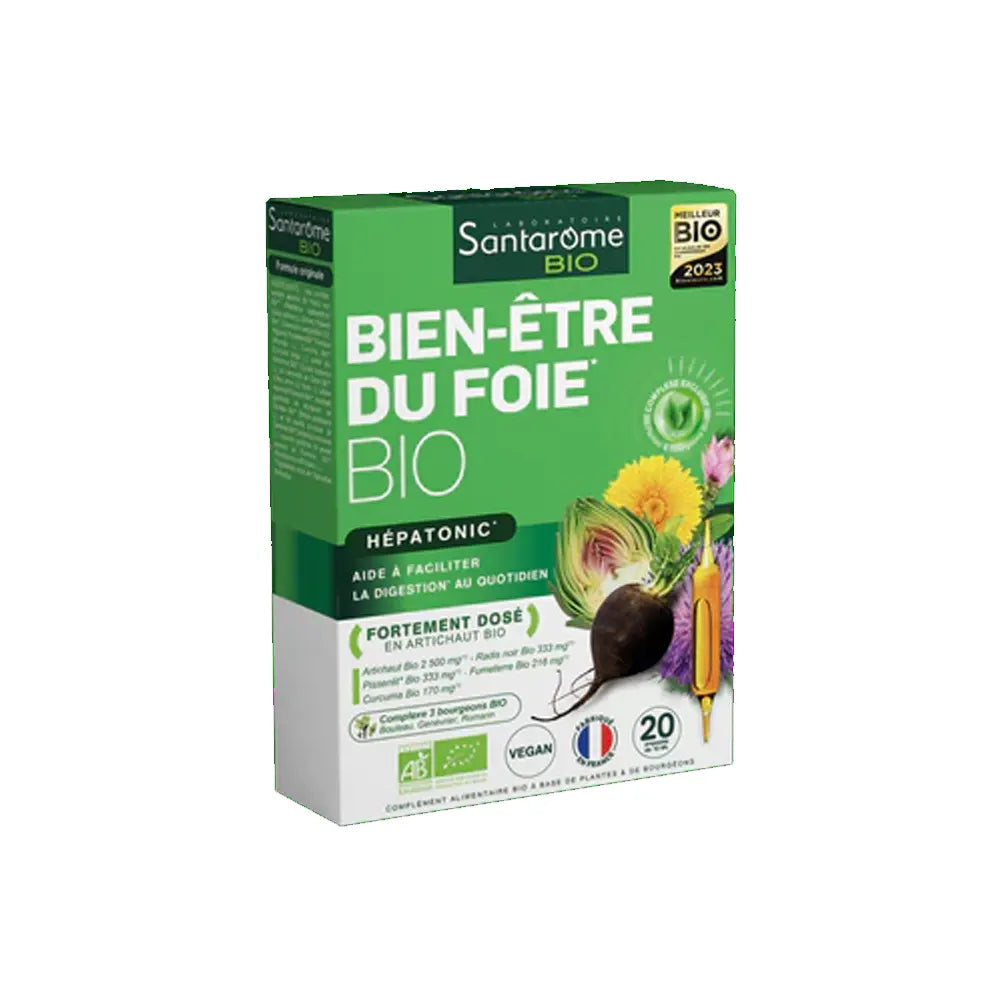 Santarome Bien-Être du Foie Bio – 20 Ampoules