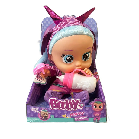 Poupée Baby Cry avec Biberon & Sucette - 3A+