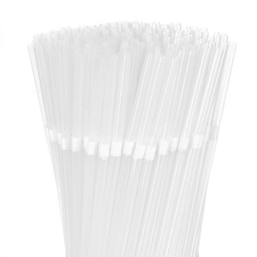 Set of 100 Disposable Plastic Straws