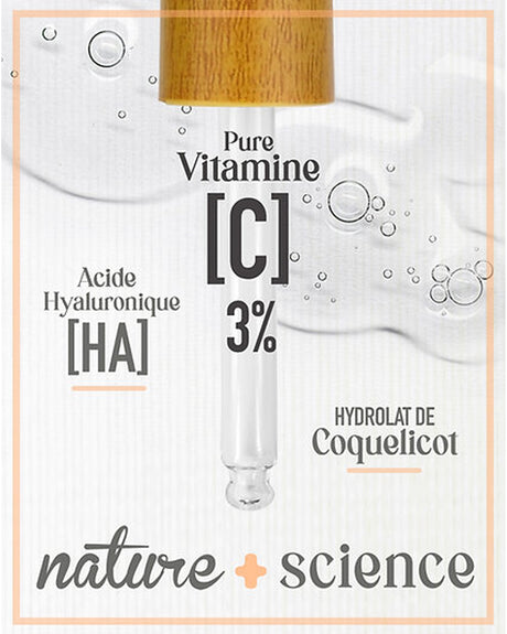 UrbanK Sérum de Jour à la Vitamine C Pure 3% + HA BOOSTER D'ECLAT - 30ml