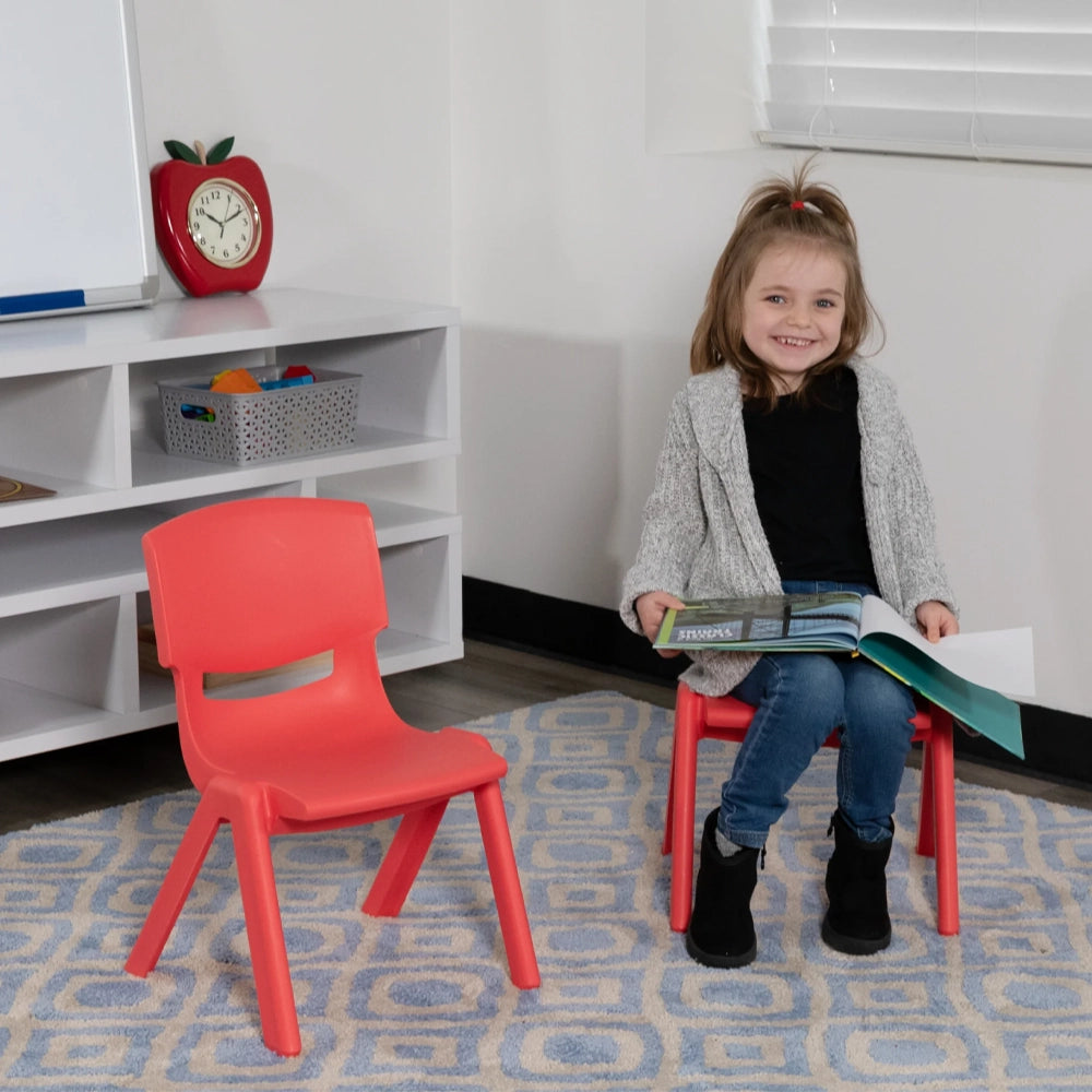 Chaise en Plastique pour les Enfants - Rouge