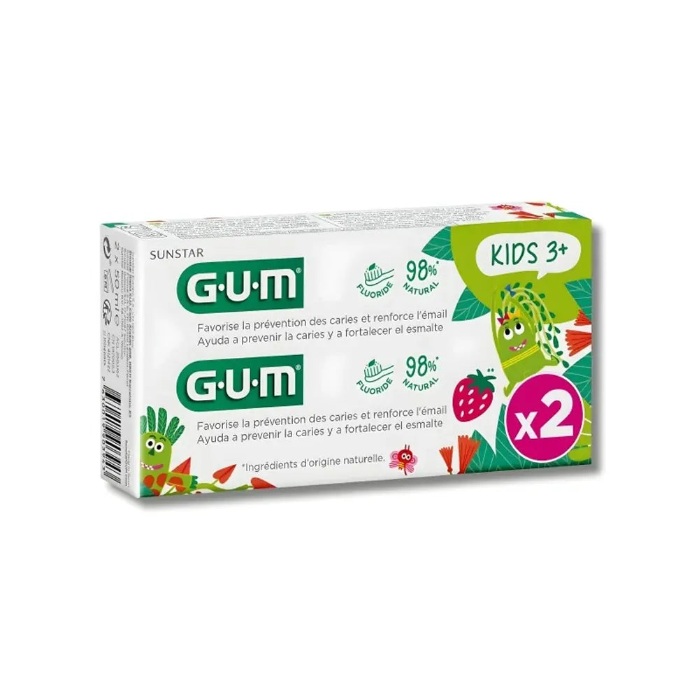 Pasta de dientes Gum 2 para niños de 2 a 6 años, 3000 unidades
