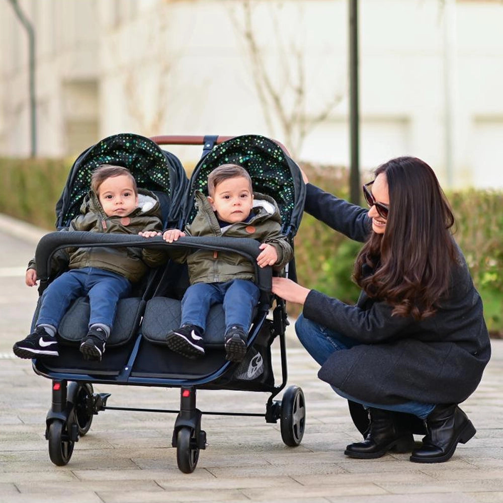 Lorelli Foldable Twin Stroller with bag Gray Wlidaty Morocco Leading E Commerce website for clothing toys books baby products strollers and gifts Black November Black Friday Cyber Monday Fall winter