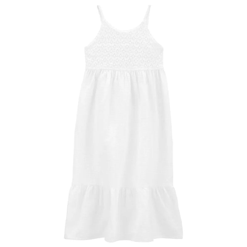 Carter's Cotton Midi Dress - White
