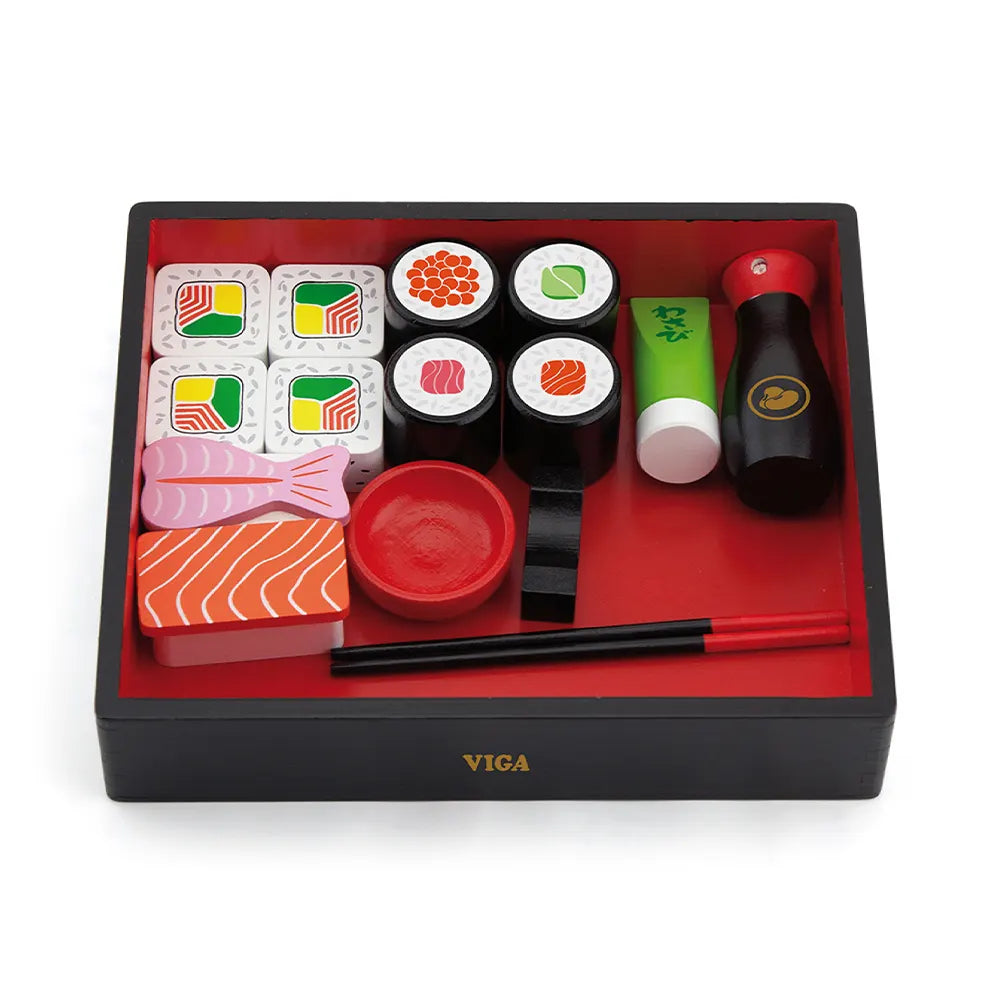 Viga Toys Set de Sushi en Bois 18M+