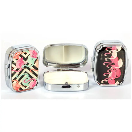 Zarine Compact 2-Compartment Pill Box