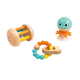 Hape Set de 3 Hochets Sensoriels 0-12M