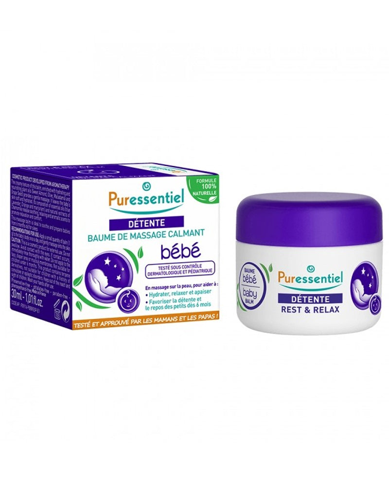 Puressentiel Sleep Relaxation Baby Calming Massage Balm - 30ml
