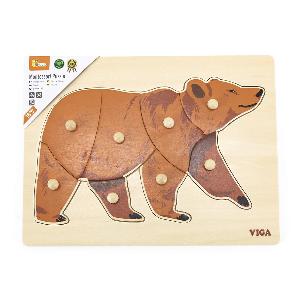 Viga Toys Puzzle Montessori 18M+ - Ours