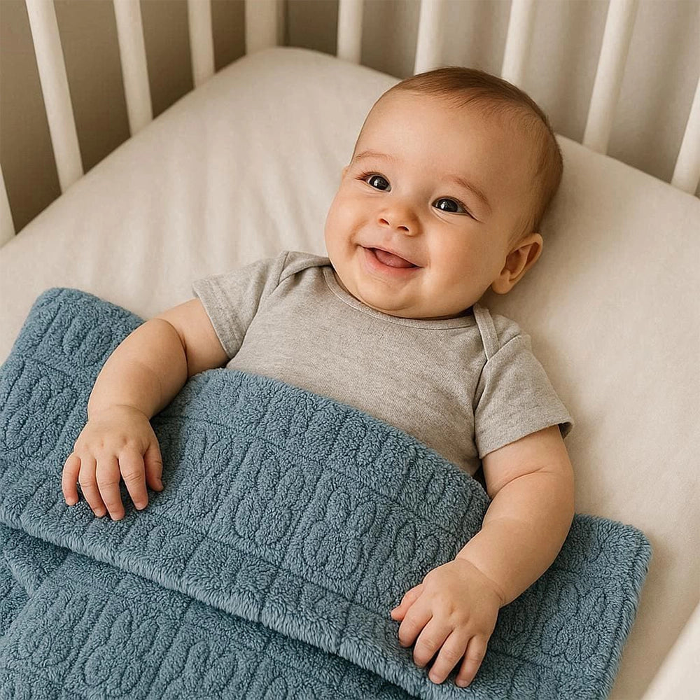 Baby Bulle Couverture Lapin Bleu