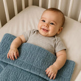 Baby Bulle Couverture Lapin Bleu