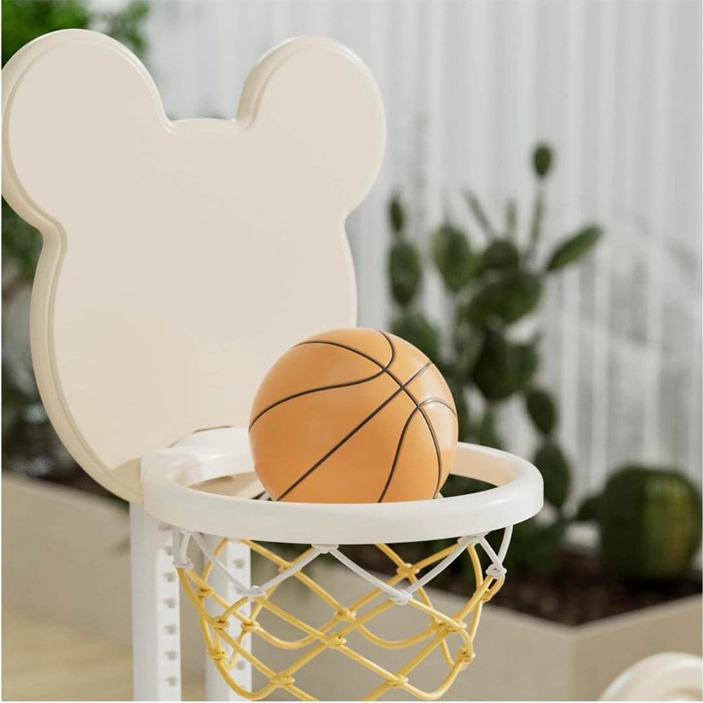 Baby Playpen Parc Pliable de Clôture 12+2 + Basketball - Ours Blanc