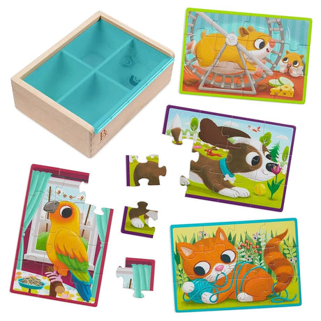 B. Toys Puzzle en Bois Animaux de Compagnie 3A+