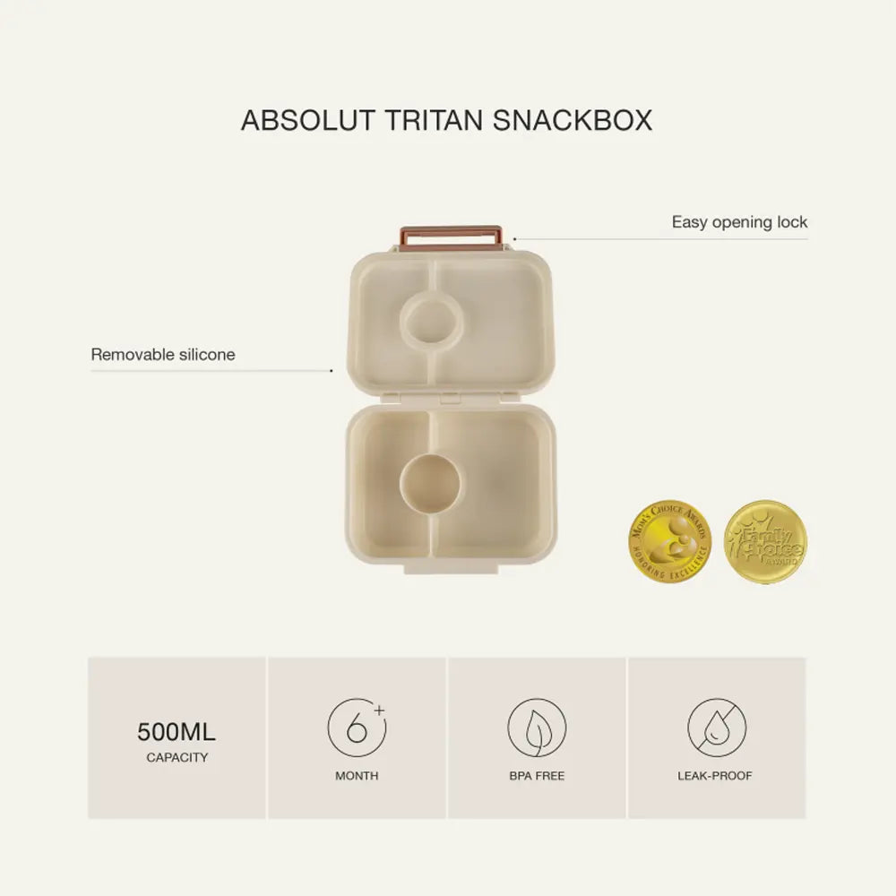 Citron Absolut Tritan Snackbox 3 Compartments - Unicorn Blush Pink