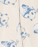 Ensemble 2 Pièces Grenouillère & Bonnet Panda Carter's - Blanc