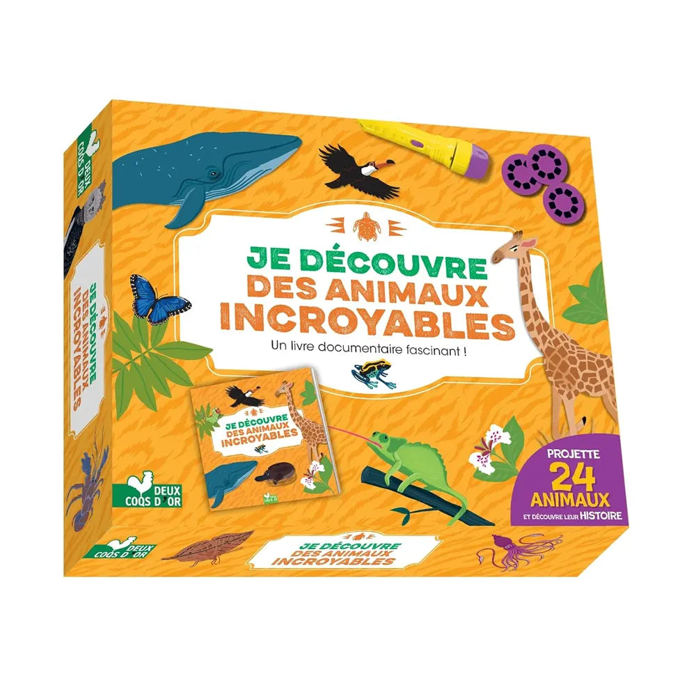 I Discover Incredible Animals - Box Set with Lamp