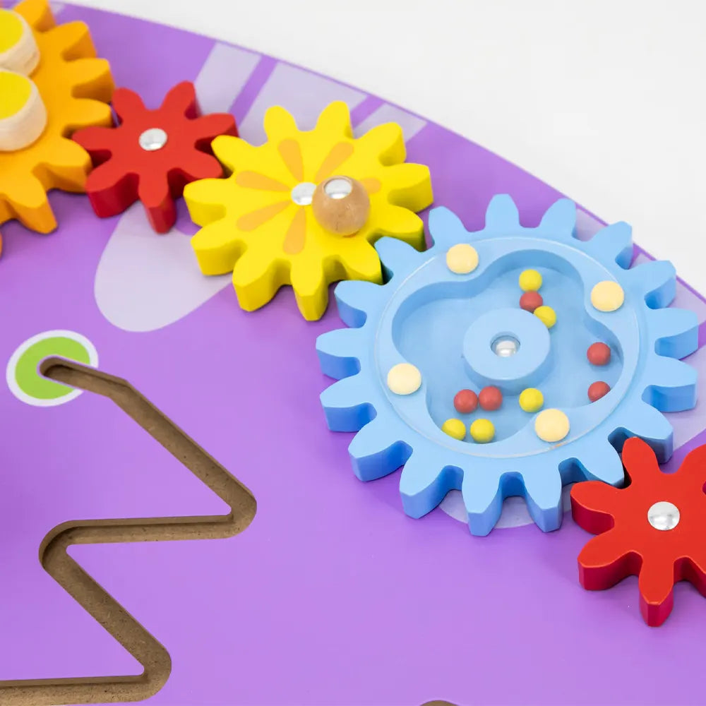 VIGA Toys Juego de Pared Educativo de Madera Triceratops – 18M+