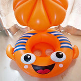 Bouée Siège avec Auvent Anti-Soleil 3D - Orange