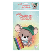 Plume Univers Petits Coloriages Trop Mignons - Souriceau