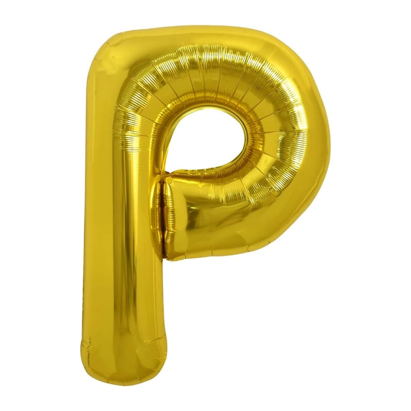 Ballon en Forme de Lettre P - Dorée