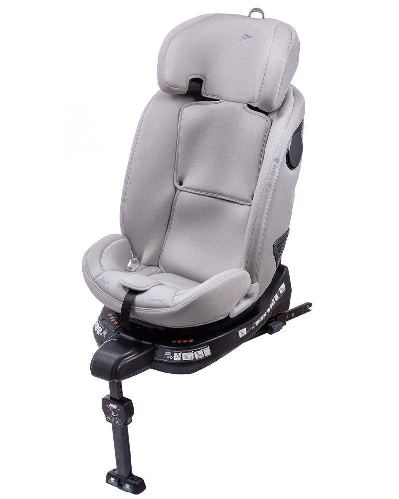 Siège Auto Fairgo avec Isofix 360º Groupe 0+/1/2/3 - Gris Clair