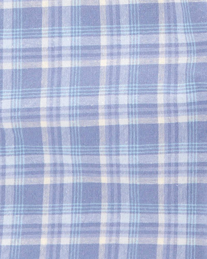 Salopette Short À Carreaux OshKosh - Bleu