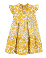 Robe En Lin Fleurie Carter's - Jaune