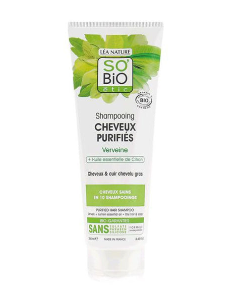 So Bio Shampooing Cheveux Purifiés Verveine 250Ml