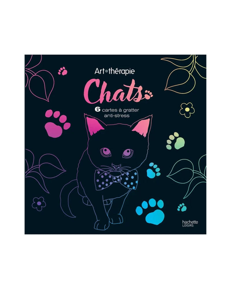 Art Thérapie Cartes a Gratter - Chats