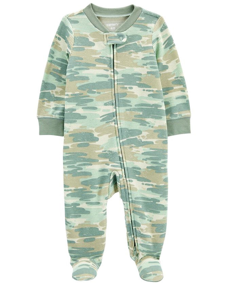 Grenouillère Camo 2-Way Zip Bébé Carter's - Vert