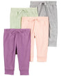 Lot de 4 Pantalons à Enfiler Bébé Carter's - Multicolore