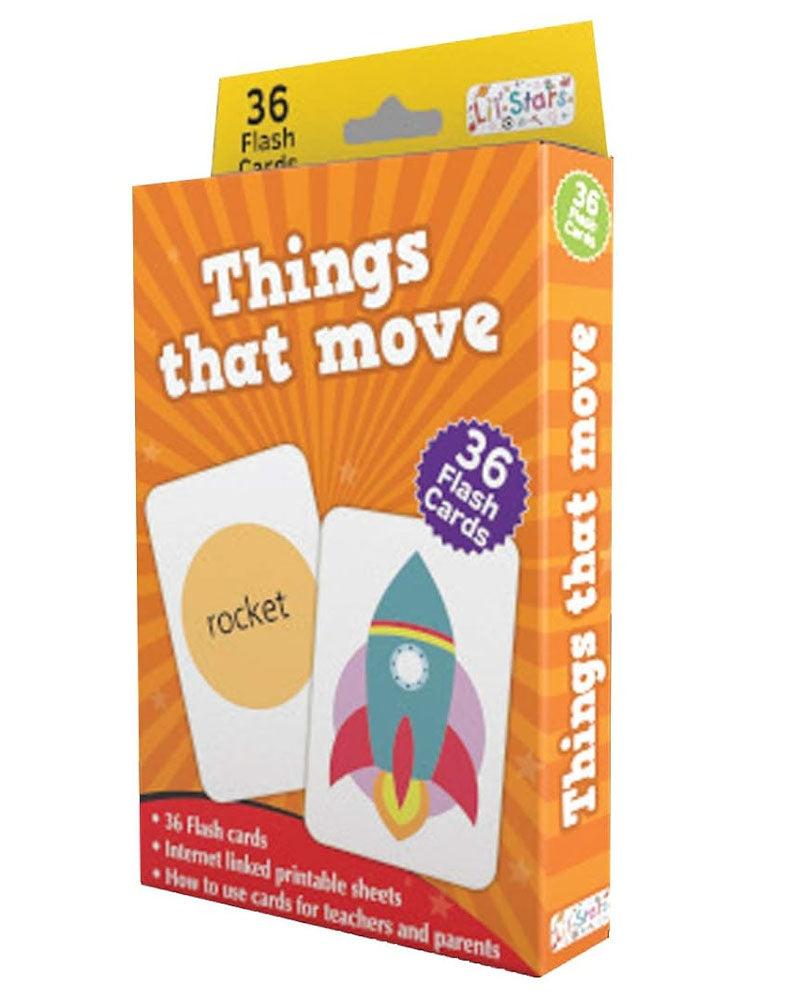Flash Card Move Things That Move - Flash Cards | Wlidaty Maroc - 1er site E-Commerce ...