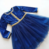 Caftan Bleu Saphir pour Fille