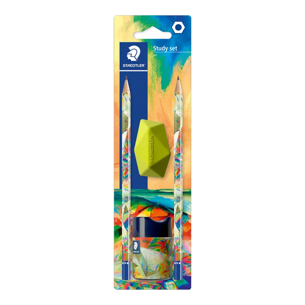 Staedtler Multiverse HB Graphite Pencils Pack & Eraser & Sharpener