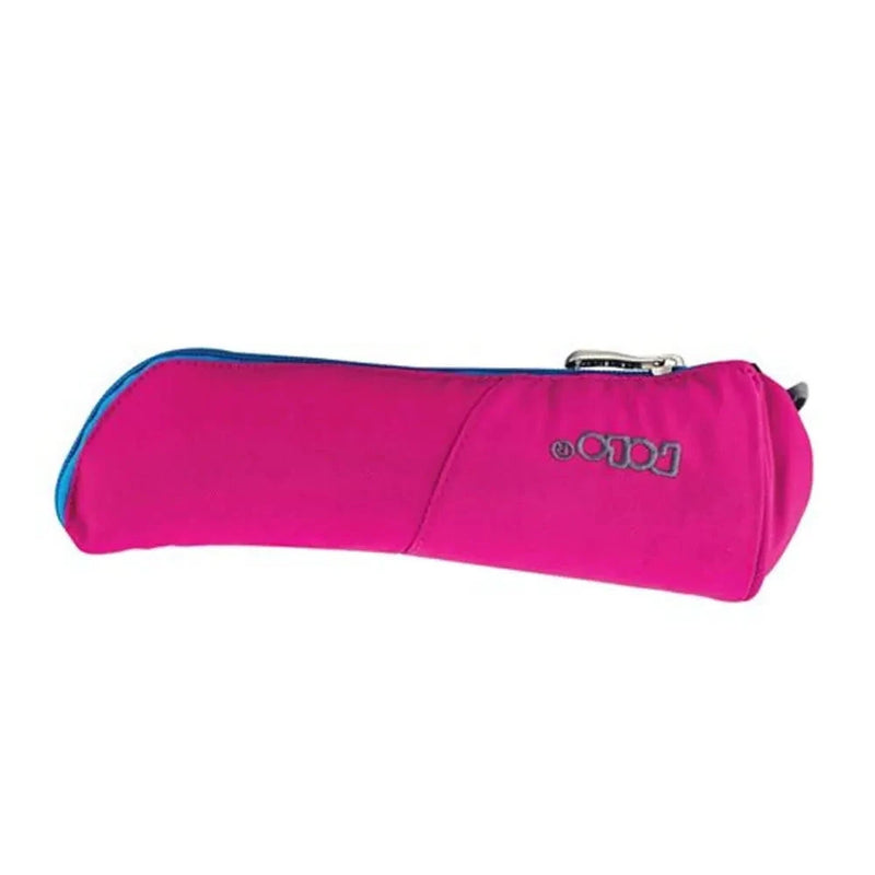 Polo Vertical Pencil Case - Pink & Sky Blue