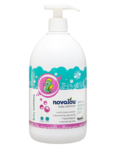 Novalou Baby 2 en 1 Gel Lavant Doux Corps & Cheveux - 1L