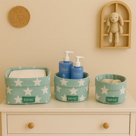 Lot de 3 Paniers Babymat - Étoiles