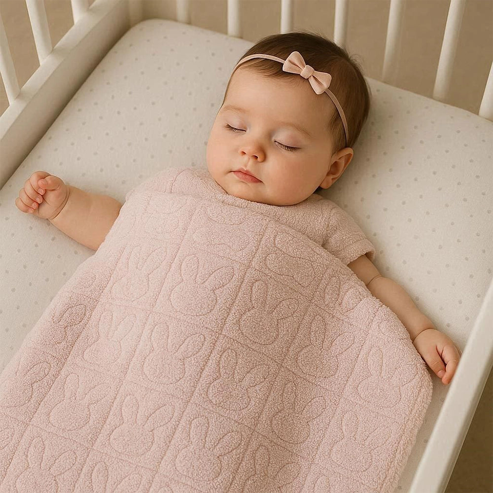 Baby Bulle Pink Rabbit Blanket