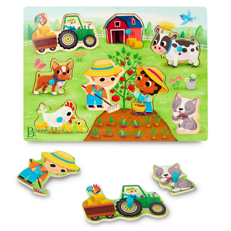 B. Toys Puzzle en Bois Fermier & Animaux de la Ferme 2A+