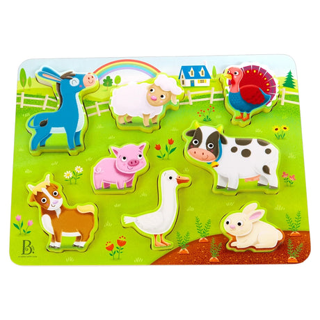 B. Toys Puzzle en Bois Animaux de la Ferme 2A+