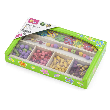 Viga Toys Boîte de Perles en Bois Fleur 3A+