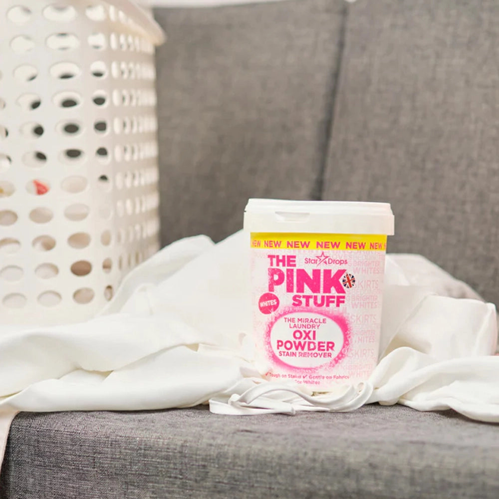 The Pink Stuff Détachant en Poudre OXI MIRACLE pour le Linge Blanc - 1Kg