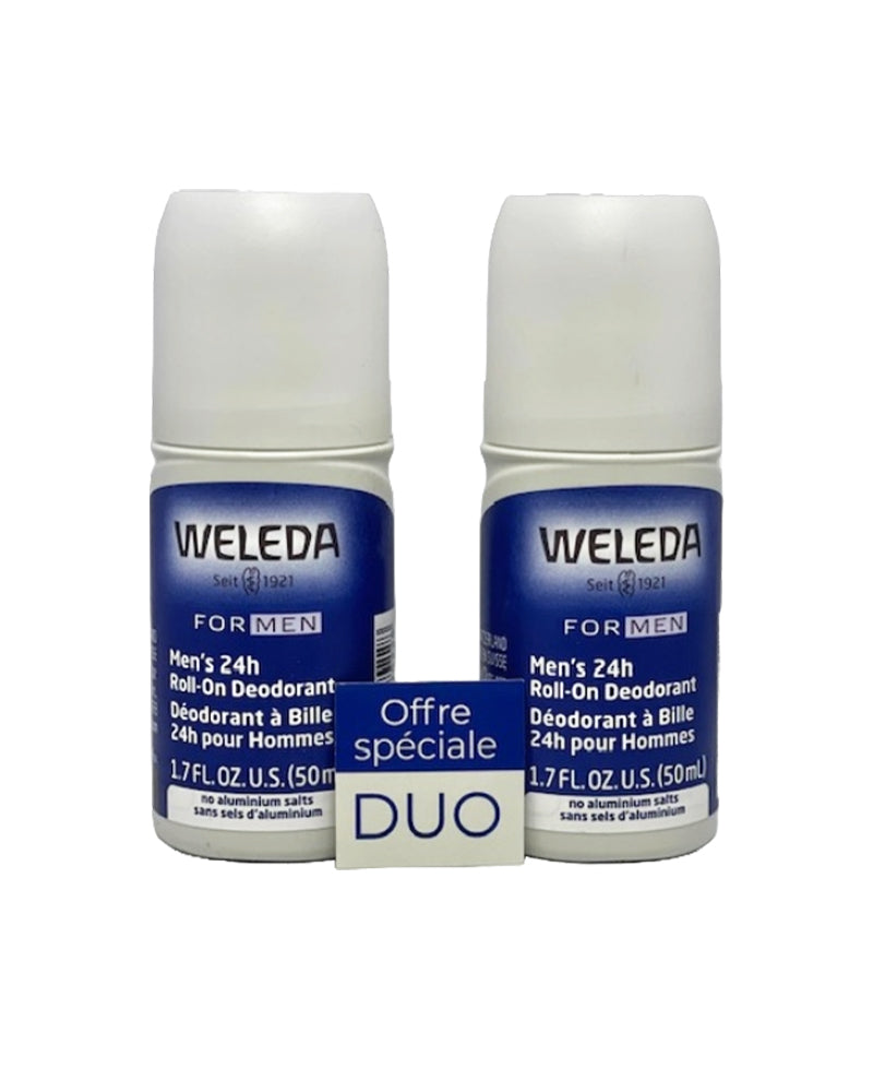Offre : Weleda Duo Déodorant Roll-On 24h Homme 30% sur le 2ème Produit - 50ml