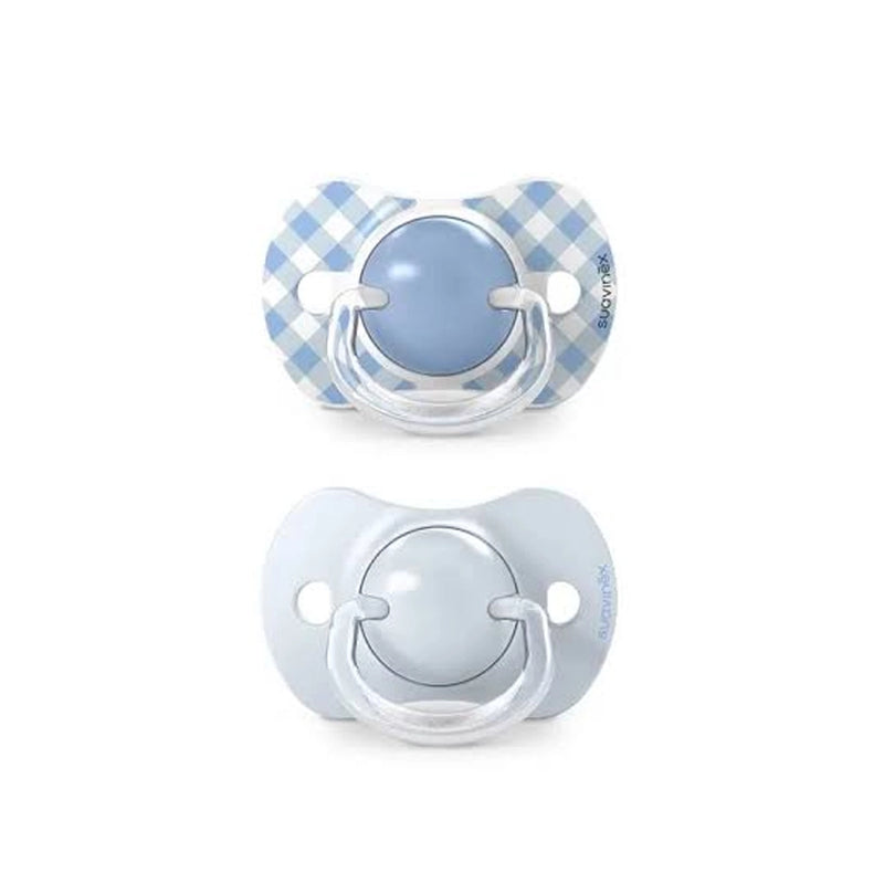 Suavinex Lot de 2 Sucettes Physiologique 0-6M - Bleu
