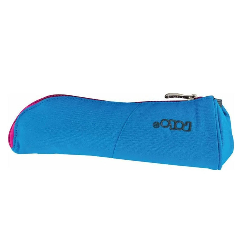 Polo Vertical Pencil Case - Sky Blue & Pink